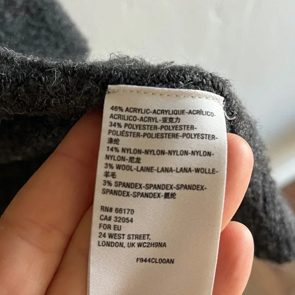 ANTHROPOLOGIE ~ Grey Oversized Cardigan with pockets - Picture 2 of 7